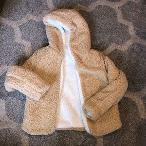 Soft & reversible Zaful teddy bear jacket w/ hood